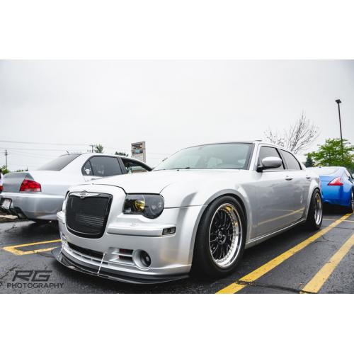 thumbnail image 2 of Carbon Fiber Style Front Bumper Lip Splitter Kit For Chrysler 300 / 300C SRT8 - Universal ABS Plastic, Easy Install 2 of 2