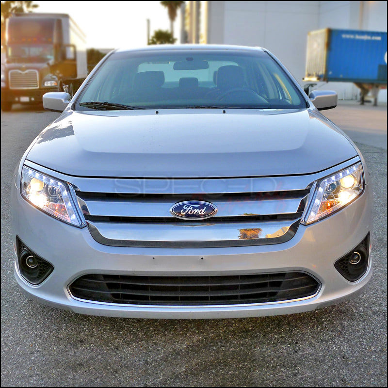 Spec-D Headlights Ford Fusion (2010-2011-2012) w/ DRL Bl – Redline360