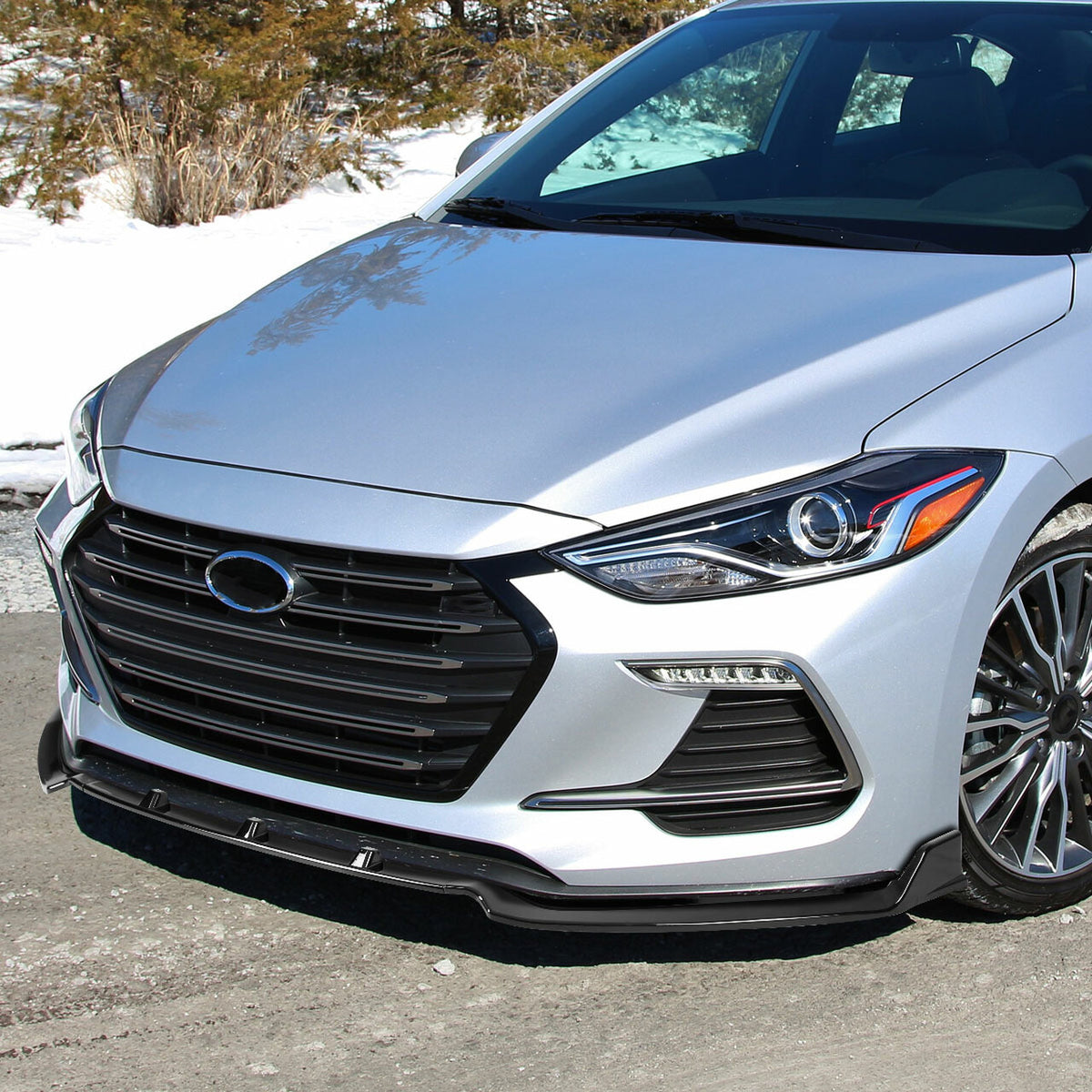 2017-2018 Hyundai Elantra Deflector Lower Front Bottom Bumper Lip 2017-2018 Hyundai Elantra Deflector Lower Front Bottom Bumper Lip