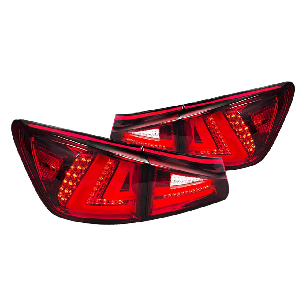 Spec-D Tail Lights Lexus IS250 IS350 (06-08) LED Black Red Smo –  Redline360