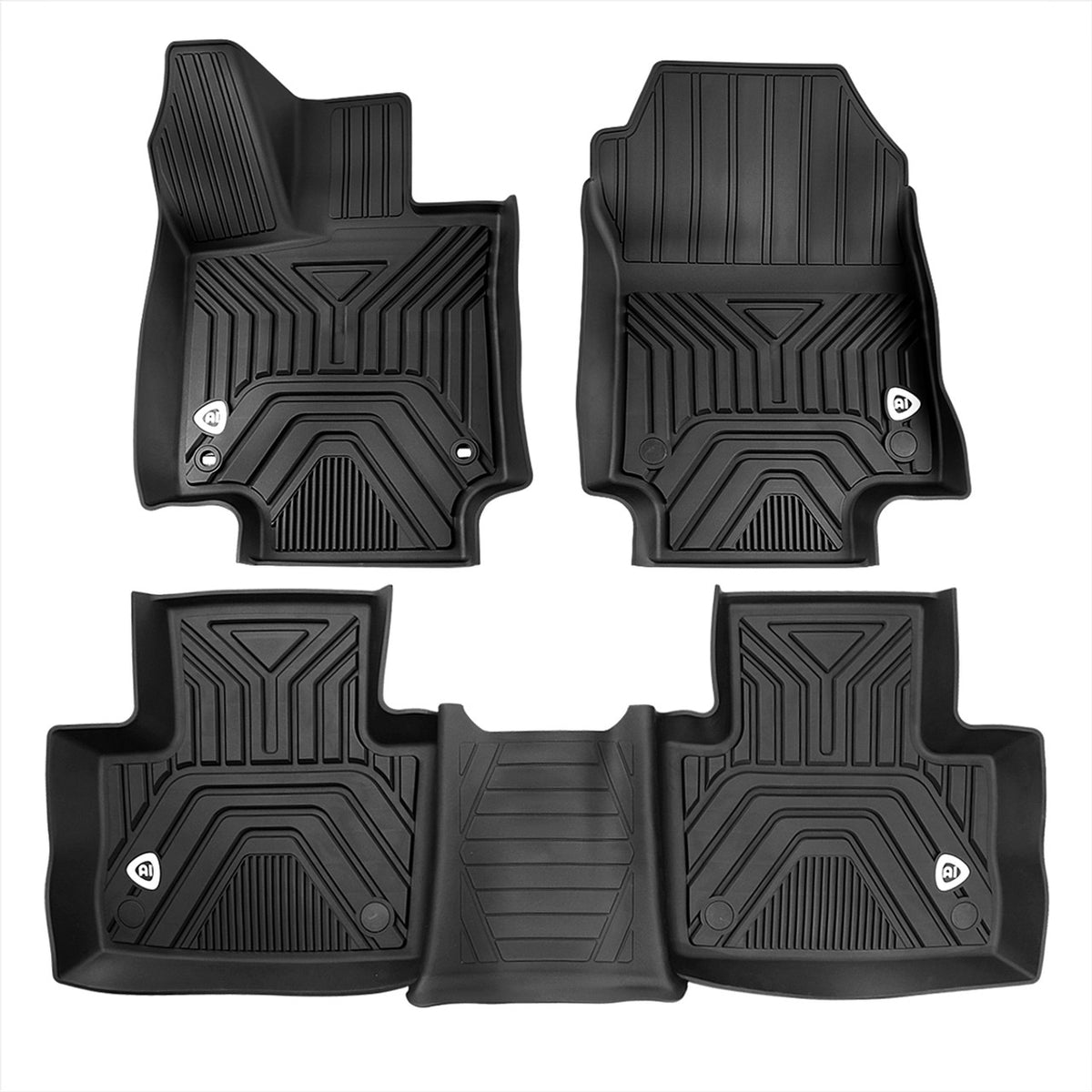 SpecD Floor Mats Toyota RAV4 (20192022) Washable Black TPE Rubber