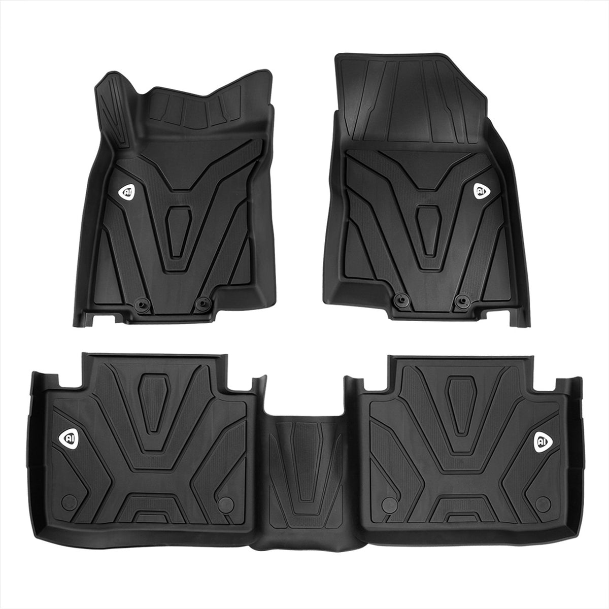SpecD Floor Mats Nissan Rogue (20142020) Washable Black TPE Rubber