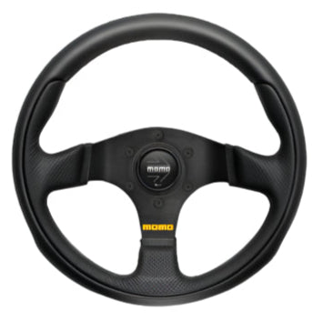 Momo Team Steering Wheel 300 mm - 4 Black Leather/Black Spokes main image 1