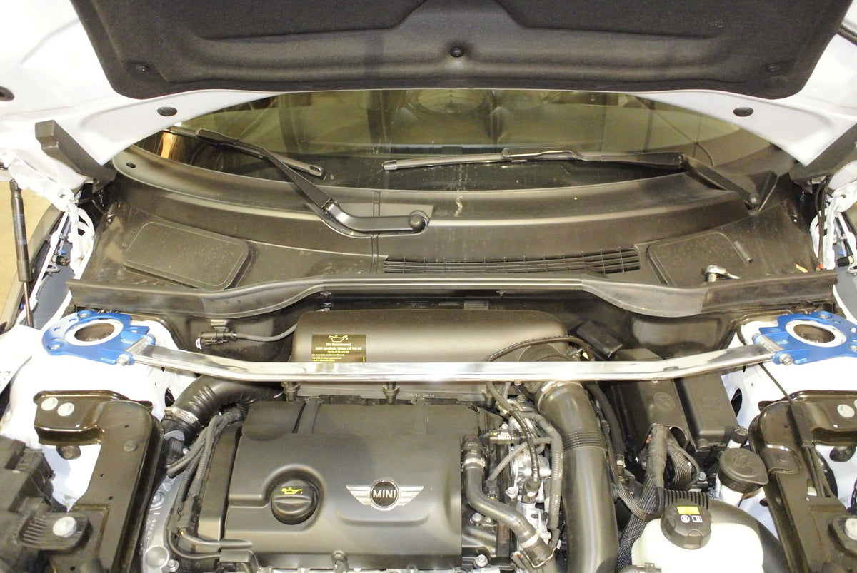 Megan Racing Strut Bar Mini Countryman R60 (20112016) Polished Front