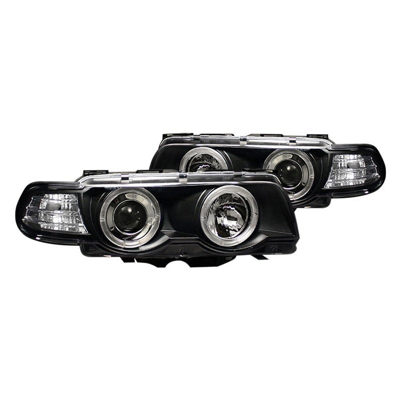 Spyder LED Halo Projector Headlights BMW 7 Series E38 (99-01) [Xenon/H ...