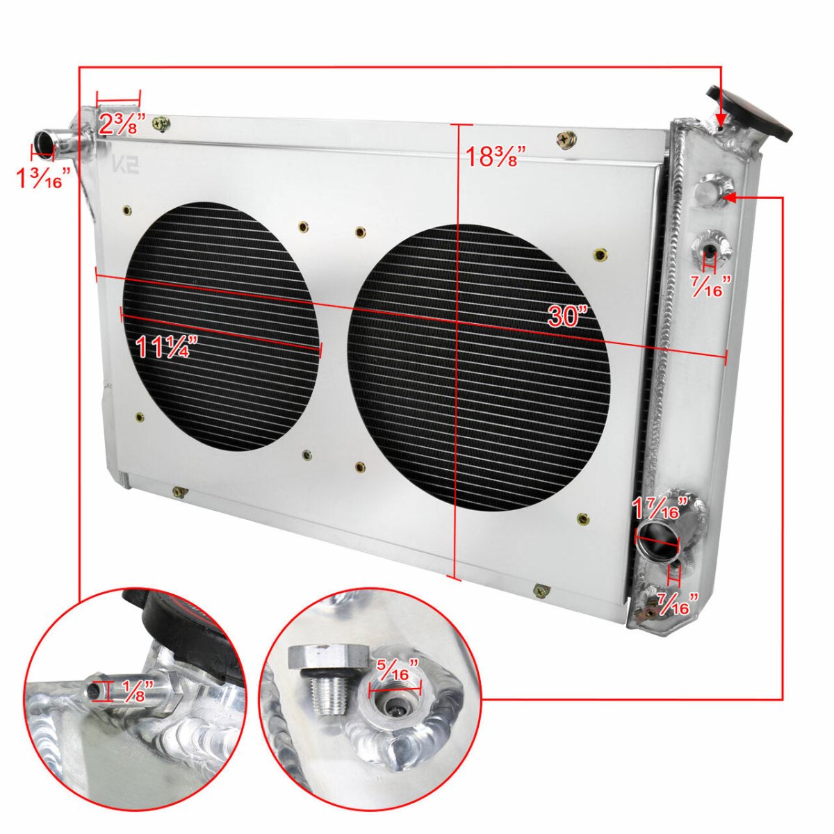 MOOSE UTILITY Hi-Performance Cooling Fan - Single - 800 CFM Z2002