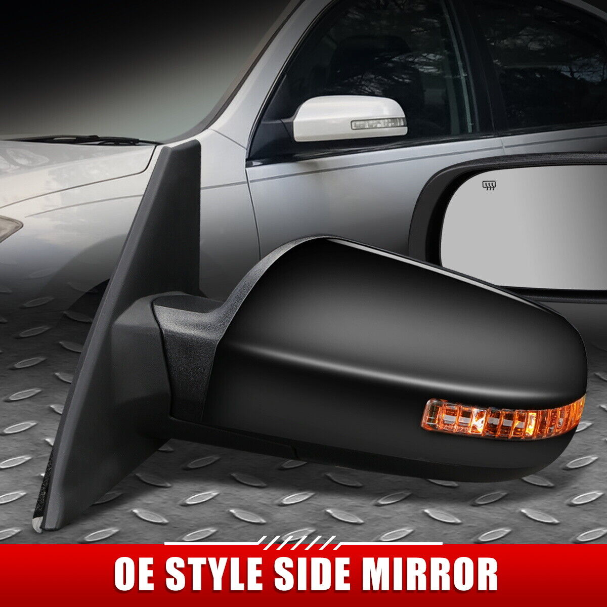 DNA Side Mirror Nissan Altima (08-13) [OEM Style / Powered + Heated + Turn  Signal Lights] Driver / Passenger Side