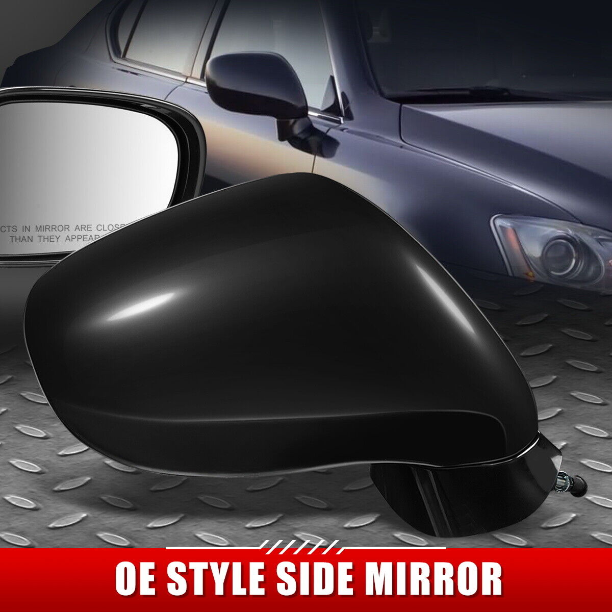 DNA Side Mirror Lexus IS250 / IS350 (06-08) [OEM Style / Powered + Heated +  Memory Folding + Puddle Lights] Driver / Passenger Side