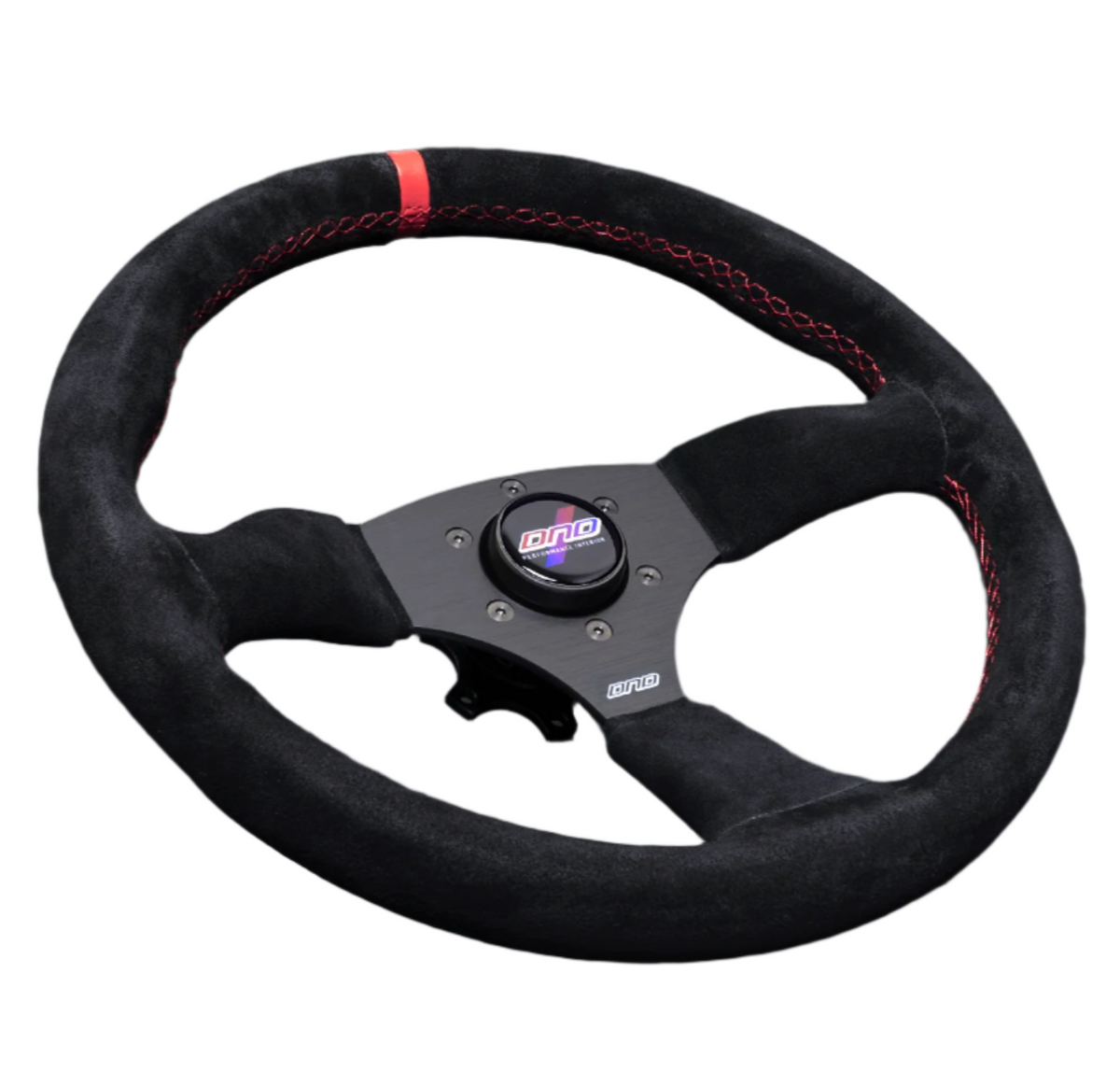 DND Alcantara Touring Steering Wheel (50mm) Red / Gray / Purple