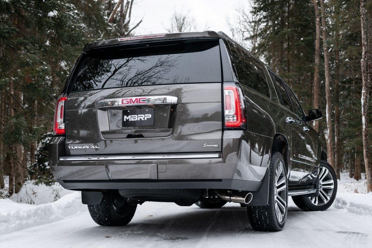Corsa Cat Back Exhaust System With Black Tips - Fits 2015-2016 GMC Yukon XL Denali XL 6.2L, No Drone, RSC Tech - View #12
