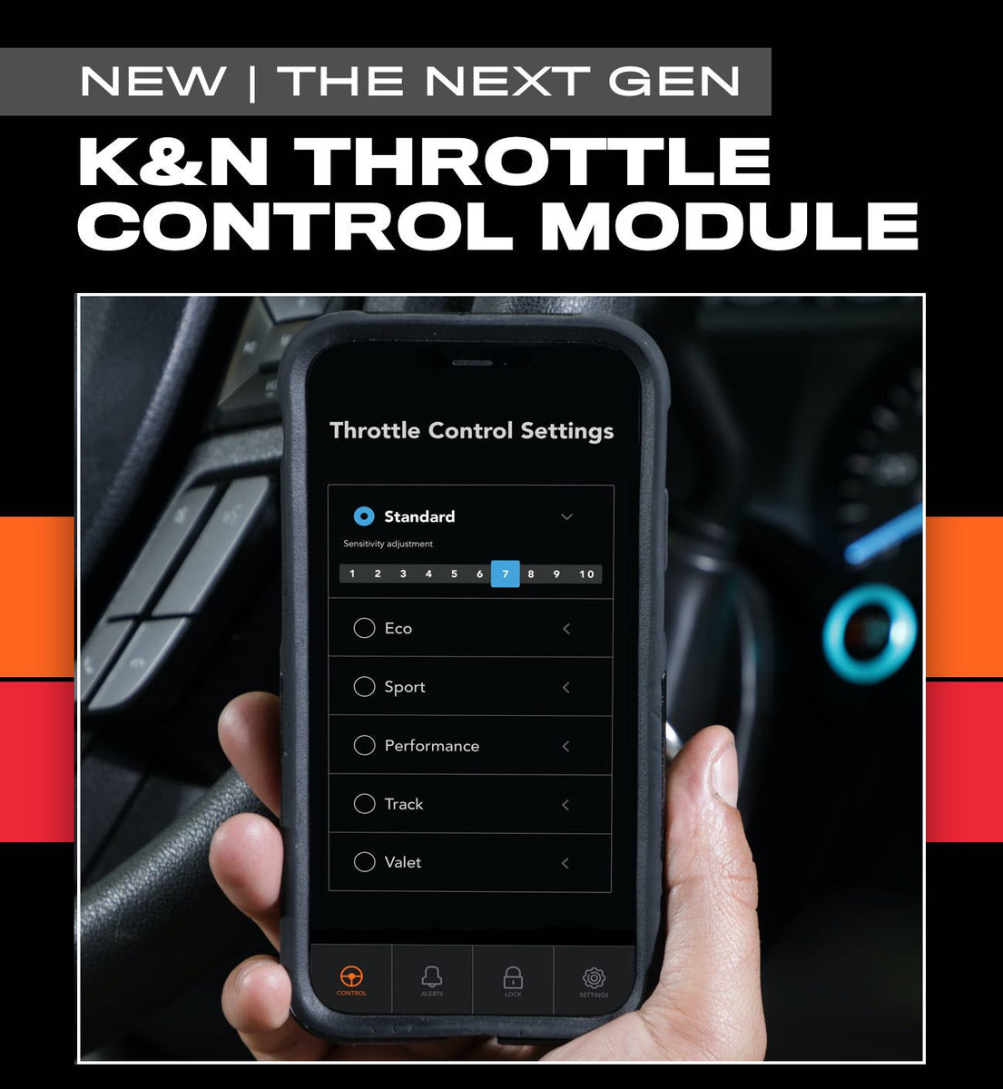 K&N Throttle Control Module Chevy Suburban 5.3L / 6.2L V8 (2019) Plug