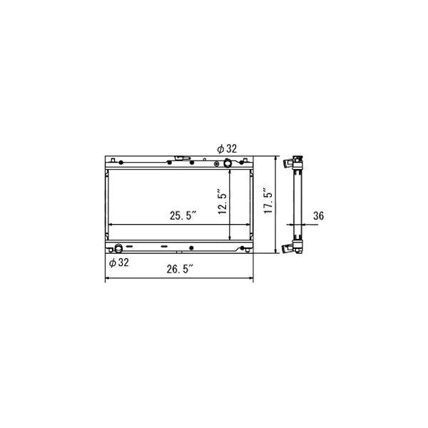 Koyo Aluminum Radiator Mazda Miata NB [Manual Trans] (1999-2005) VH060