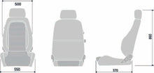 Load image into Gallery viewer, SPARCO GT Racing Seats w/ Synthetic Leather in Black or Black &amp; White Houndstooth - Black Alternate Image