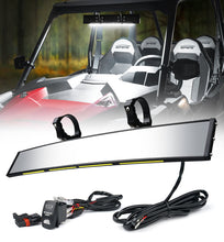 Load image into Gallery viewer, Xprite 17.5&quot; UTV Center Mirror w/ LED Lights &amp; Switch - Spirit Series Alternate Image