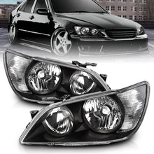 Load image into Gallery viewer, Anzo Headlights Lexus IS300 (2001-2005) [Crystal Black OEM Style Replacement] 121210 Alternate Image