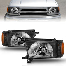 Load image into Gallery viewer, Anzo Crystal Headlights Toyota 4Runner (99-02) OEM Replacement [Black Housing w/ Corner Light] 111077 Alternate Image