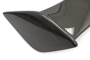 OLM Spoiler Subaru WRX / WRX STI (15-21) [OEM STI Style] Silverline Carbon Fiber w/ Black Bases