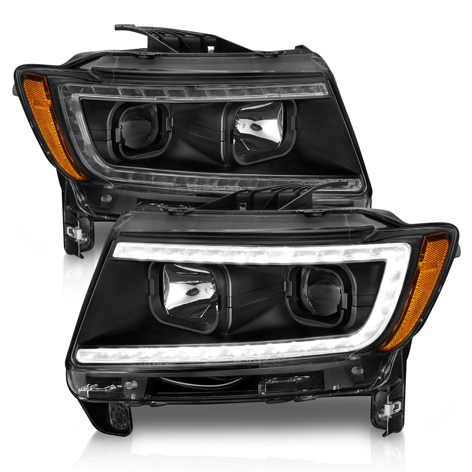 2006 GMC Sierra Spec-D Chrome DRL Projector Headlights 2006 GMC Sierra Spec-D Chrome DRL Projector Headlights