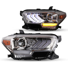 Load image into Gallery viewer, Winjet Projector Headlights for Toyota Tacoma (2016-2023) LED High/Low &amp; Turn signal with DRL - Matte Black / Glossy Black / Chrome CHWJ-0713 Alternate Image