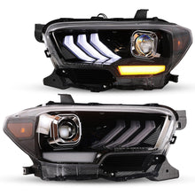 Load image into Gallery viewer, Winjet Projector Headlights for Toyota Tacoma (2016-2023) LED High/Low &amp; Turn signal with DRL - Matte Black / Glossy Black / Chrome CHWJ-0713 Alternate Image