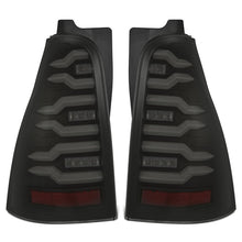 Load image into Gallery viewer, AlphaRex LED Tail Lights for Toyota 4Runner (2003-2009) Luxx Series with Sequential Turn Signal - Alpha-Black / Black / Black Red Alternate Image