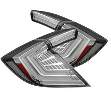Load image into Gallery viewer, AlphaRex LED Tail lights Honda Civic (16-21) Hatchback Nova Series - Black/Clear - Clear Alternate Image