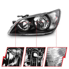 Load image into Gallery viewer, Anzo Headlights Lexus IS300 (2001-2005) [Crystal Black OEM Style Replacement] 121210 Alternate Image