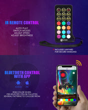 Load image into Gallery viewer, Xprite Vertigo Series Spiral RGB LED Flag Pole Whip Light w/ Remote Control &amp; Bluetooth Alternate Image