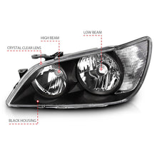 Load image into Gallery viewer, Anzo Headlights Lexus IS300 (2001-2005) [Crystal Black OEM Style Replacement] 121210 Alternate Image