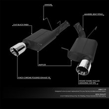 Load image into Gallery viewer, DNA Exhaust for Ford Mustang GT S197 5.0L (2013-2014) Axleback with Black High-Temperature Paint Finish - Default Title Alternate Image