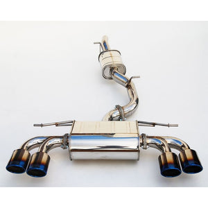 Invidia Q300 Exhaust VW Golf R MK7 (14-17) 76mm Catback w/ Oval Quad Polished or Titanium Blue Tips