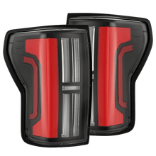 Load image into Gallery viewer, AlphaRex LED Tail Lights for Toyota Tundra (2007-2013) Prismatic NOVA Series with Sequential Signal -  Alpha Black / Black / Black-Red Alternate Image