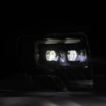Load image into Gallery viewer, AlphaRex LED Projector Headlights for Ford F150 (2009-2014) MKII Luxx Series with Sequential Signal - Alpha Black / Chrome / Black Alternate Image