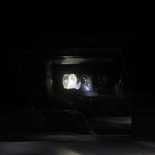 Load image into Gallery viewer, AlphaRex LED Projector Headlights for Ford F150 (2009-2014) MKII Luxx Series with Sequential Signal - Alpha Black / Chrome / Black Alternate Image