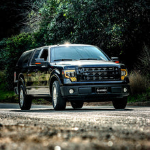 Load image into Gallery viewer, AlphaRex LED Projector Headlights for Ford F150 (2009-2014) MKII Nova Series with Sequential Signal - Alpha Black / Chrome / Black Alternate Image