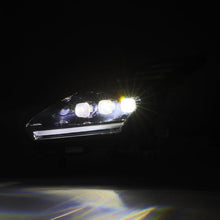 Load image into Gallery viewer, AlphaRex LED Projector Headlights for Nissan GT-R R35 (2009-2025) Nova Series with Sequential Signal - Alpha Black / Black Alternate Image