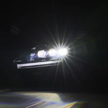 Load image into Gallery viewer, AlphaRex LED Projector Headlights for Nissan GT-R R35 (2009-2025) Nova Series with Sequential Signal - Alpha Black / Black Alternate Image