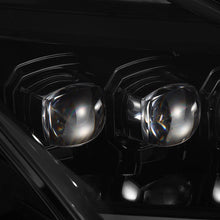 Load image into Gallery viewer, AlphaRex LED Projector Headlights for Nissan GT-R R35 (2009-2025) Nova Series with Sequential Signal - Alpha Black / Black Alternate Image