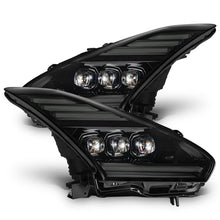 Load image into Gallery viewer, AlphaRex LED Projector Headlights for Nissan GT-R R35 (2009-2025) Nova Series with Sequential Signal - Alpha Black / Black Alternate Image