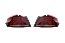 Load image into Gallery viewer, OLM Tail Lights Subaru WRX / WRX STI (15-21) [Spec CR Sequential] Red Lens / Black Base Alternate Image