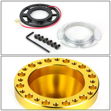 Load image into Gallery viewer, DNA 6-Hole Steering Wheel Hub Mitsubishi Lancer (1988-2004) Black / Blue / Gold / Red / Silver / Purple Alternate Image