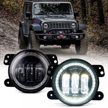 Load image into Gallery viewer, Xprite 4 Inch Halo LED Fog Lights Jeep Gladiator JT (2019-2022) [Escapade Series] Multiple Color Options - White Alternate Image