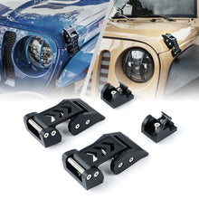 Load image into Gallery viewer, Xprite Black Aluminum Hood Latch Kit Jeep Wrangler JK (07-18) Wrangler JL (18-24) Gladiator JT (20-24) Alternate Image