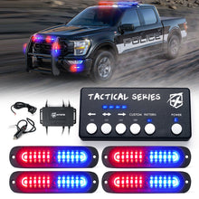Load image into Gallery viewer, Xprite Tactical 12 Series LED Marker Strobe Lights (set of 4) White-Amber / Amber - Red-Blue Alternate Image