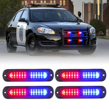 Load image into Gallery viewer, Xprite Alert 6 Series 6W Flush Mount Side Marker Emergency Strobe Light - White-Amber/Amber Alternate Image
