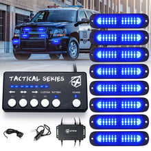 Load image into Gallery viewer, Xprite Tactical 12 Series LED Marker Strobe Lights (set of 8) White-Amber / Amber / Mixed - Blue Alternate Image