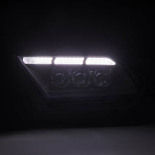 Load image into Gallery viewer, AlphaRex LED Projector Headlights for Ford Mustang S197 (2010-2012) MKII Nova Series with Sequential Signal - Alpha Black / Black Alternate Image