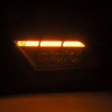 Load image into Gallery viewer, AlphaRex LED Projector Headlights for Ford Mustang S197 (2010-2012) MKII Nova Series with Sequential Signal - Alpha Black / Black Alternate Image