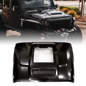 Xprite ZR1 Hood Jeep Wrangler JK (2007-2018) w/ Functional Heat Extractor