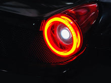 Load image into Gallery viewer, AlphaRex LED Tail Lights for Ferrari 458 Italia (2010-2015) Prismatic Nova Series with Sequential Signal - Smoke / Red Clear / Red Smoke Alternate Image